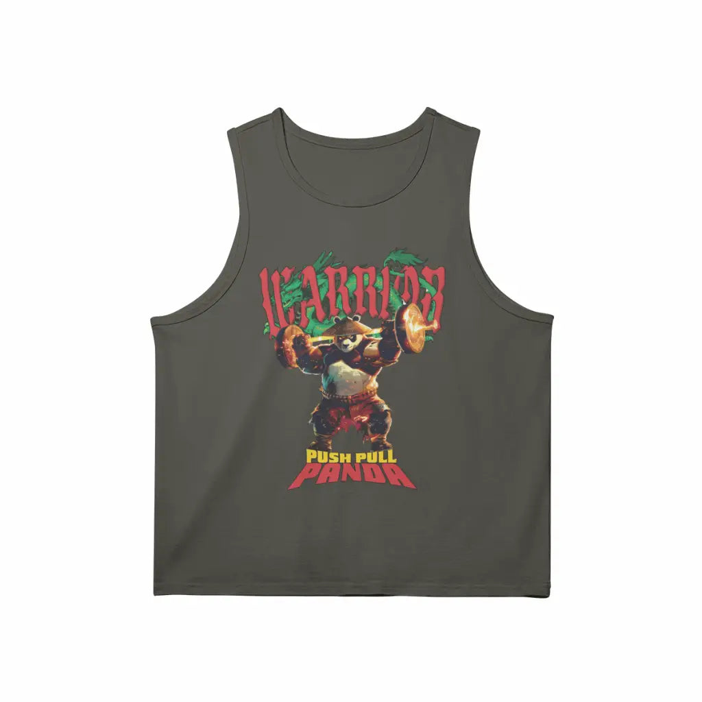 Push Pull Panda | Tank Top - Charcoal Grey / s