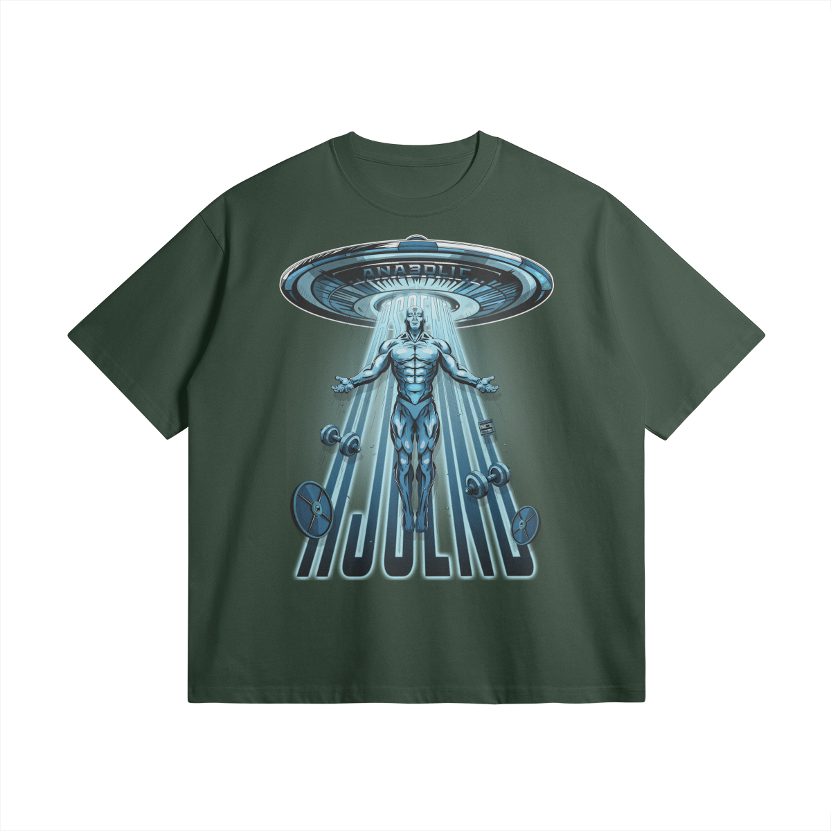 Ascend | Oversized Heavyweight T-shirt - Cactus Green / Xs