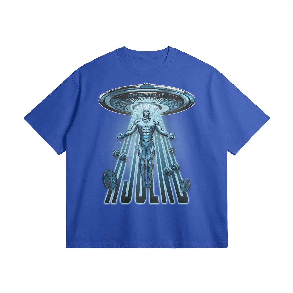 Ascend | Oversized Heavyweight T-shirt - Cerulean Blue / Xs