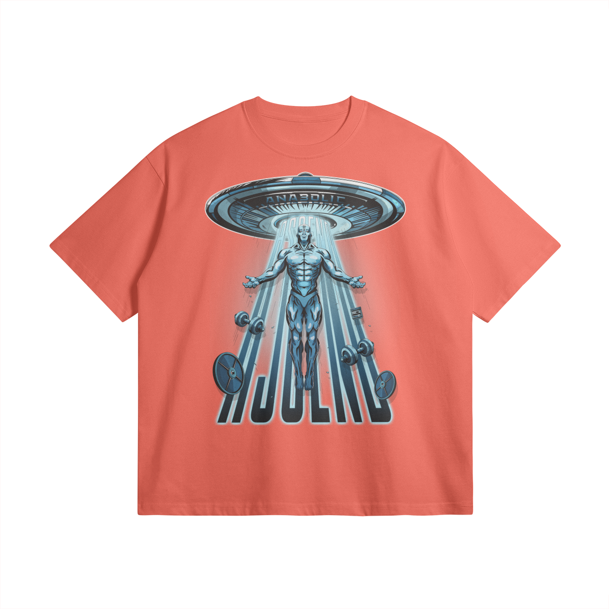 Ascend | Oversized Heavyweight T-shirt - Salmon / Xs