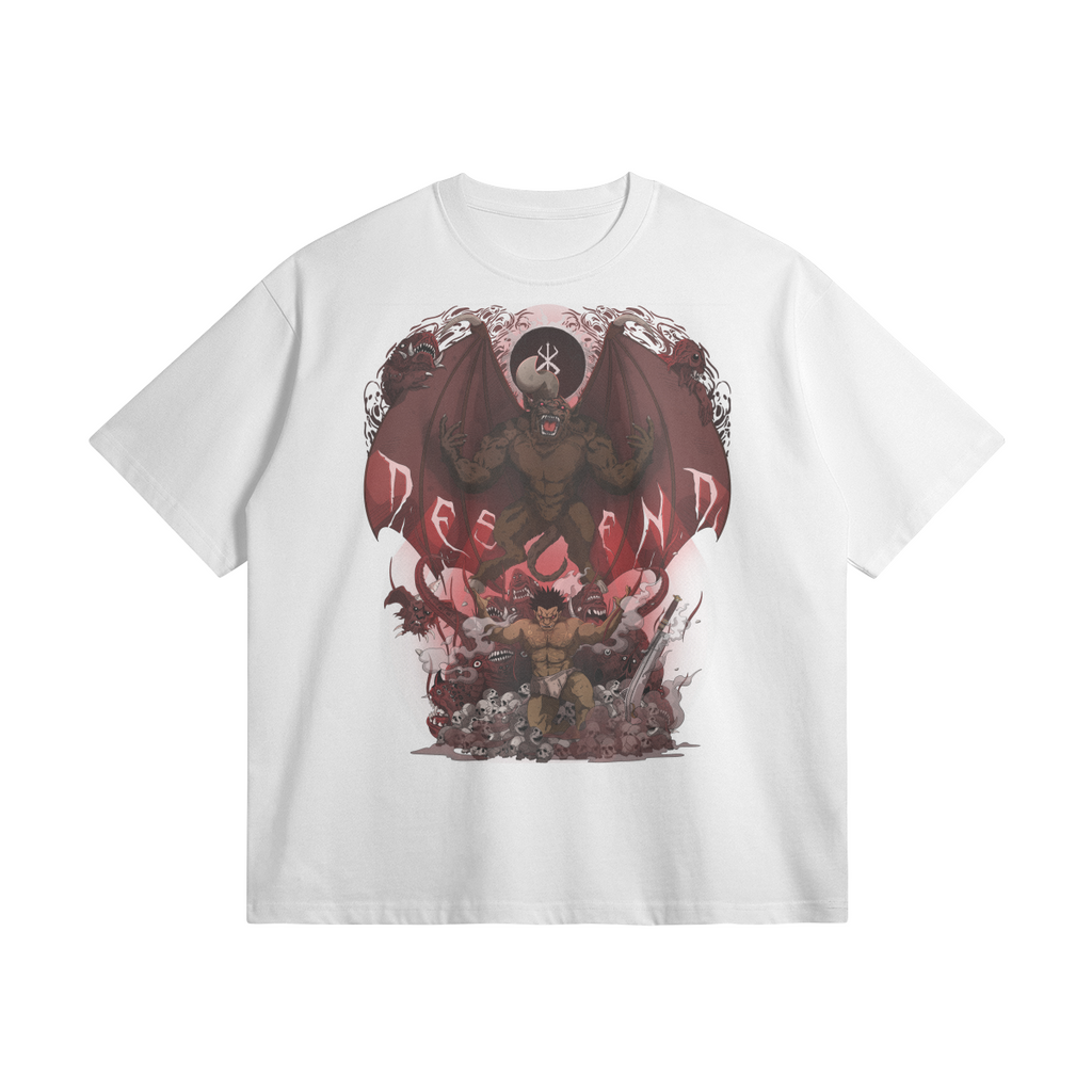 Descend | Oversized Heavyweight T-shirt - White / Xs
