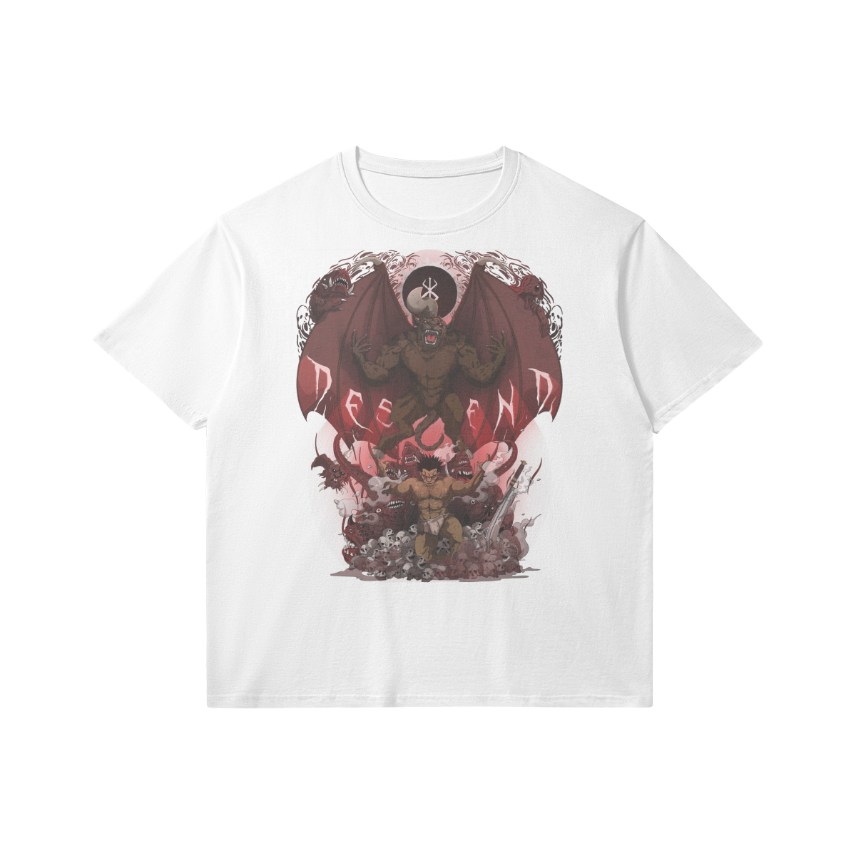 Descend | Slim Fit Heavyweight T-shirt - White / Xs