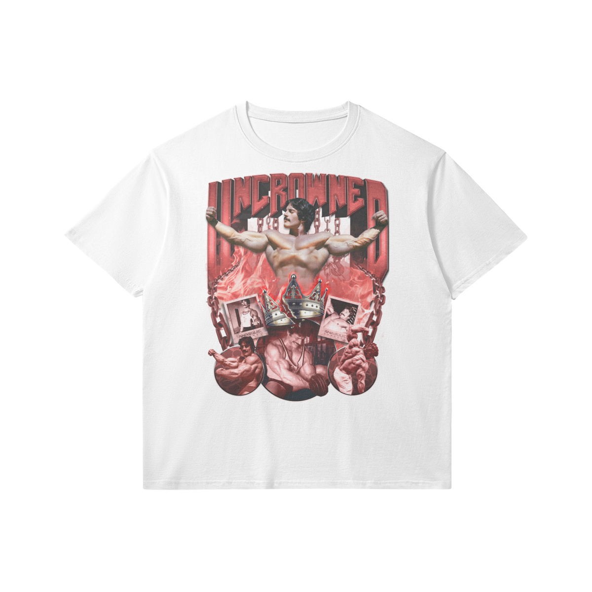 Uncrowned S1 | Mm | Slim Fit Heavyweight T-shirt - White / Xs