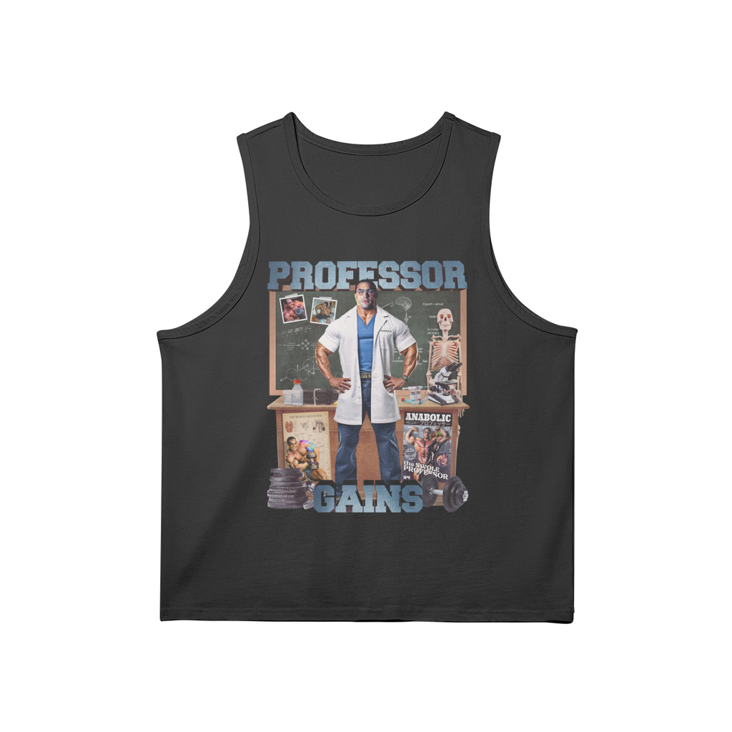 Professor Gains | Tank Top - Black / s