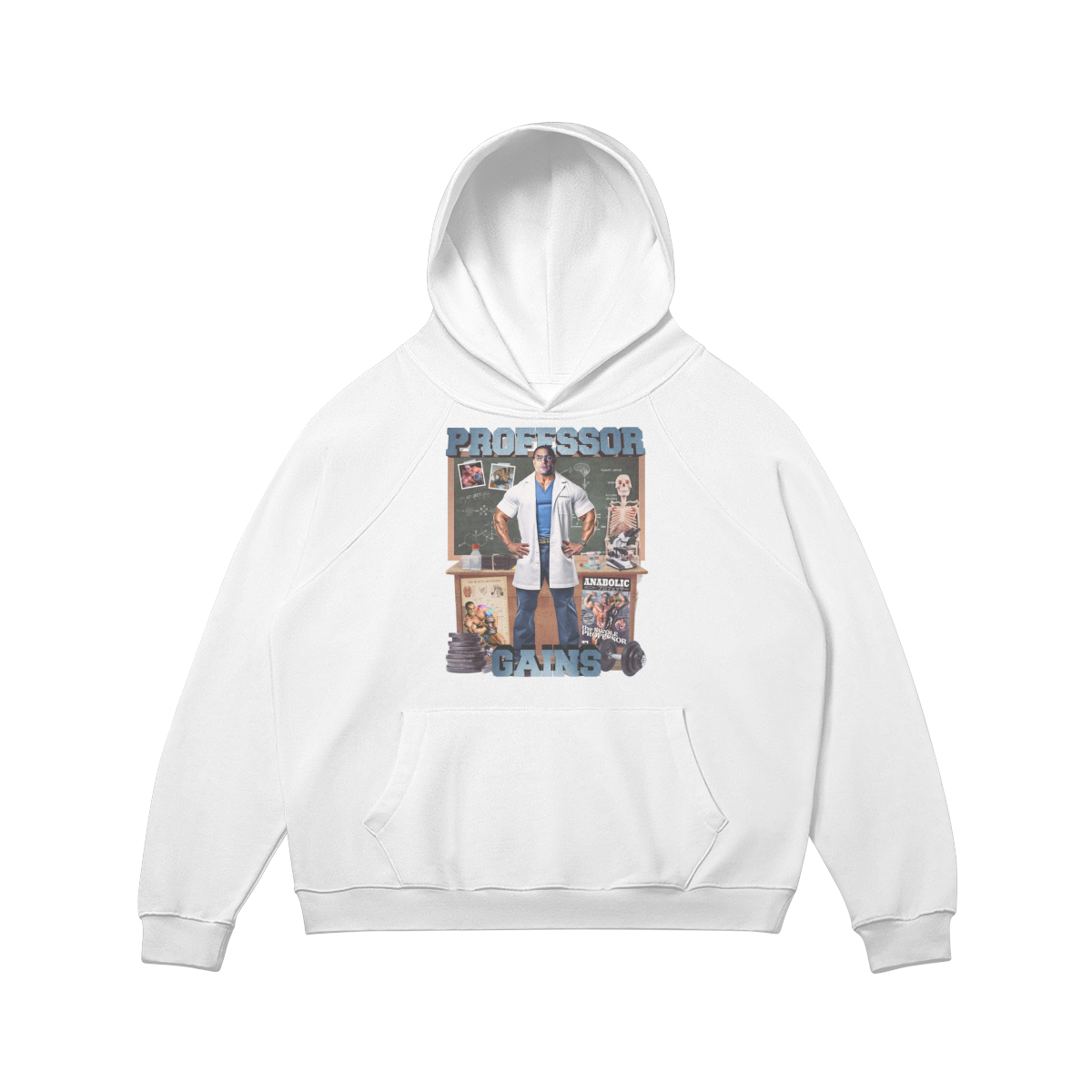 Professor Gains | Hoodie - White / s