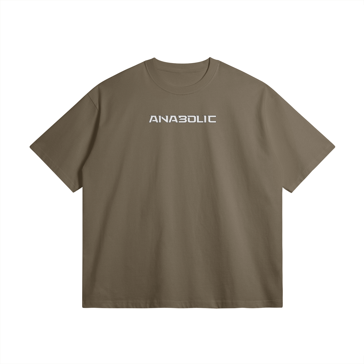 High Key | Oversized Heavyweight T-shirt - Dark Taupe / Xs