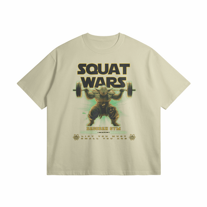 Squat Wars | Oversized Heavyweight T-Shirt