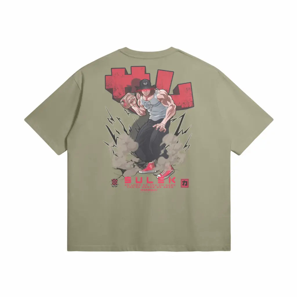 Sulek x Baki | Bp | Oversized Heavyweight t Shirt