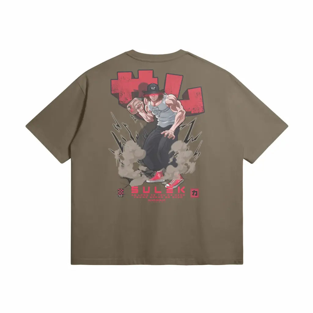 Sulek x Baki | Bp | Oversized Heavyweight t Shirt
