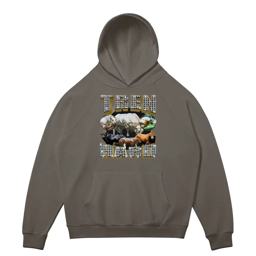 Tren Hard | Hoodie - Charcoal Grey / s