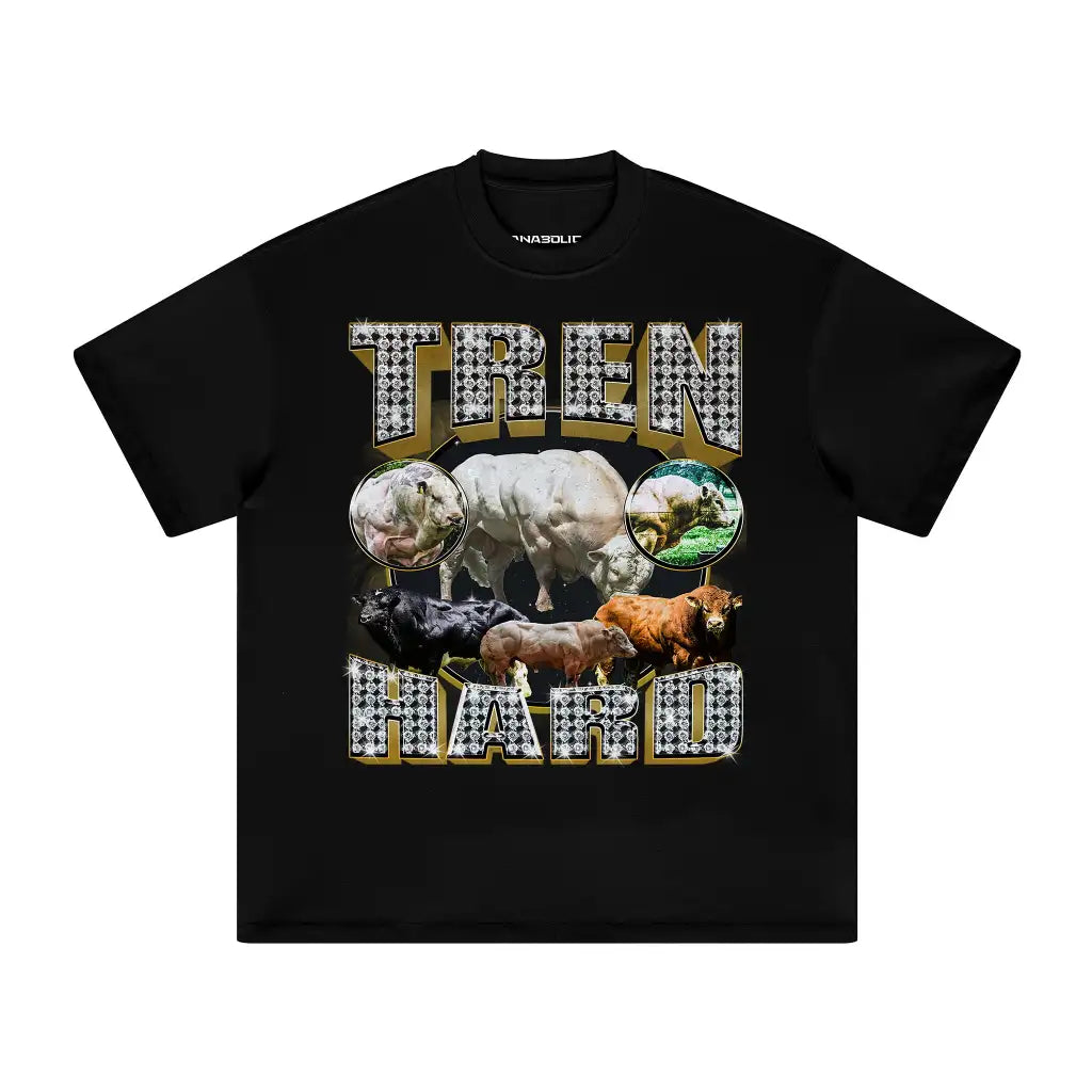 Tren Hard Oversized Heavyweight T-shirt - Black / Xs