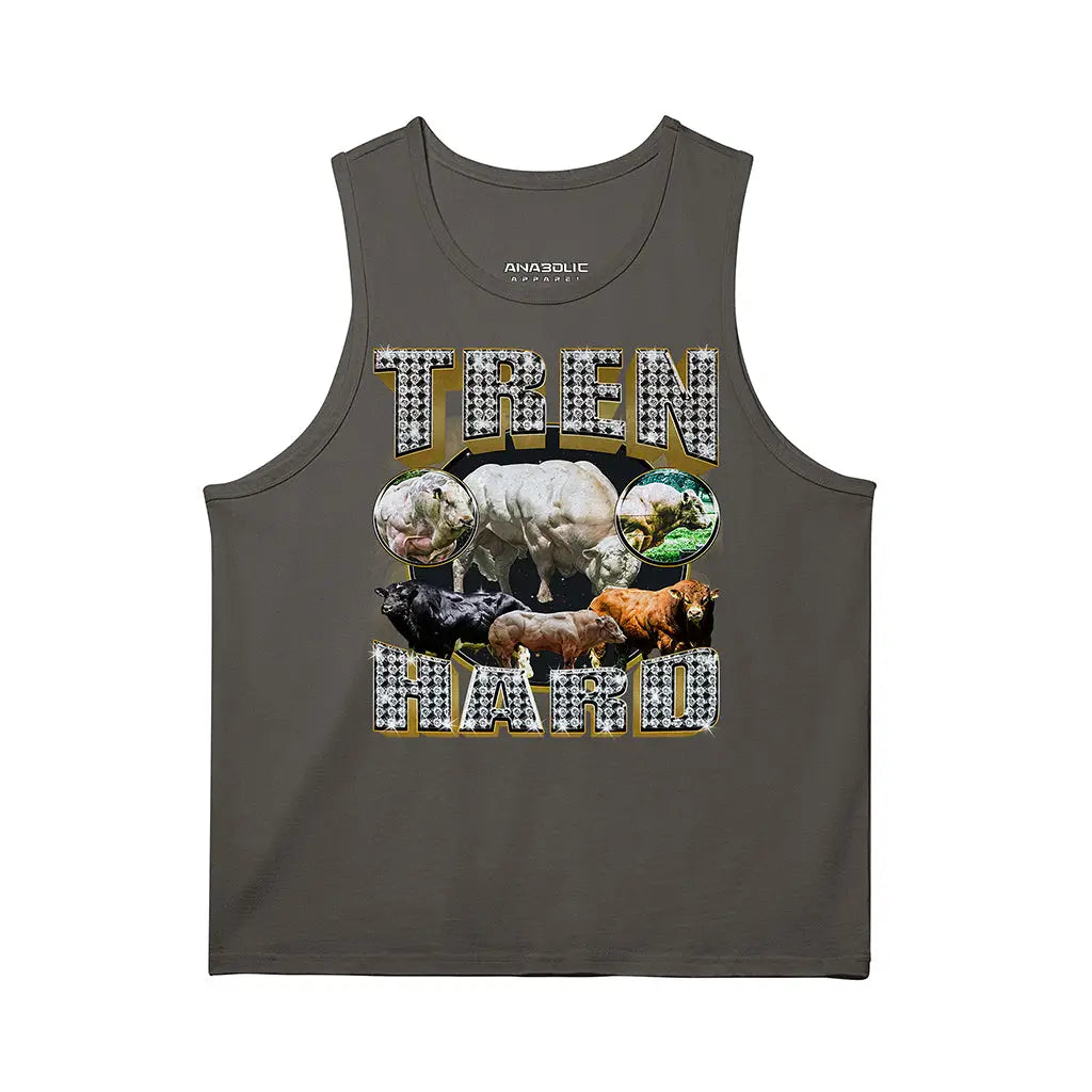 Tren Hard | Tank Top - Charcoal Grey / s