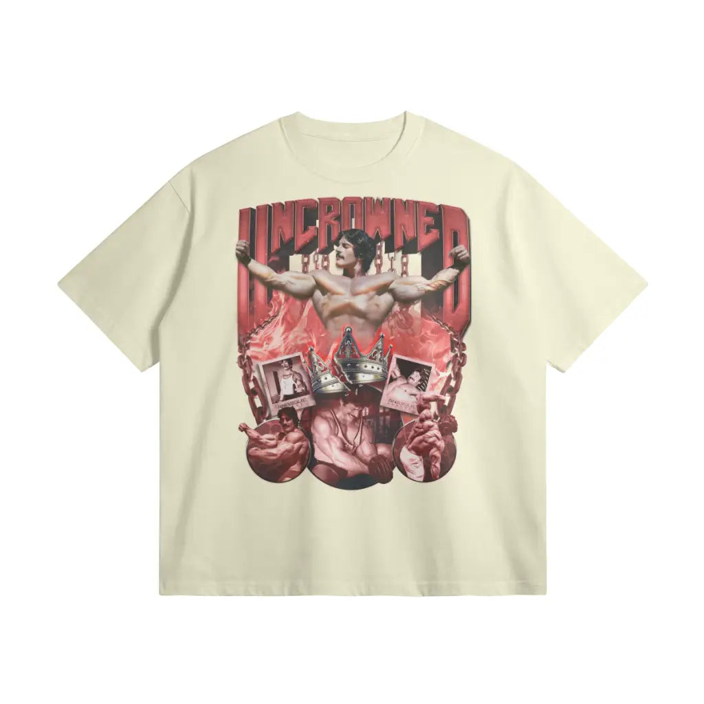 Uncrowned S1 | Mm | Oversized Heavyweight T-shirt - White Rock / Xs