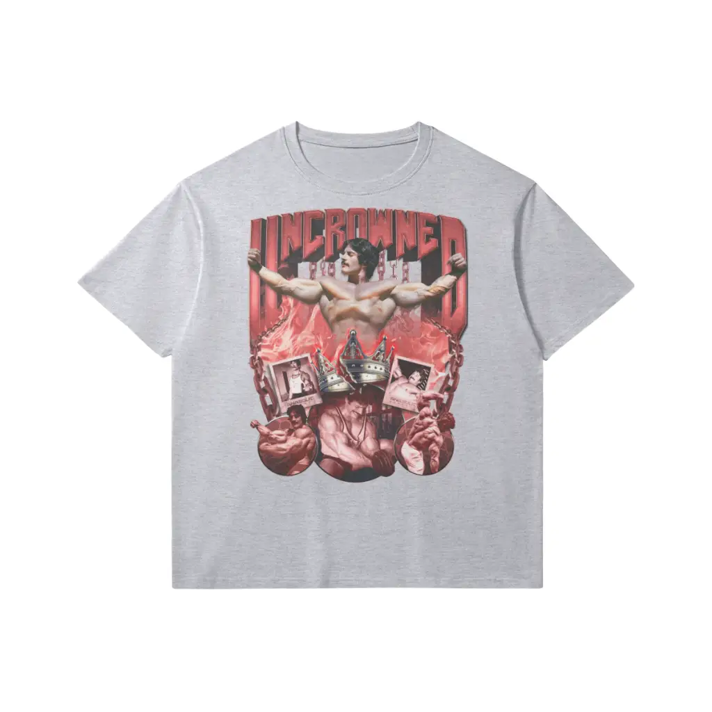 Uncrowned S1 | Mm | Slim Fit Heavyweight T-shirt - Medium Heather Gray / Xs