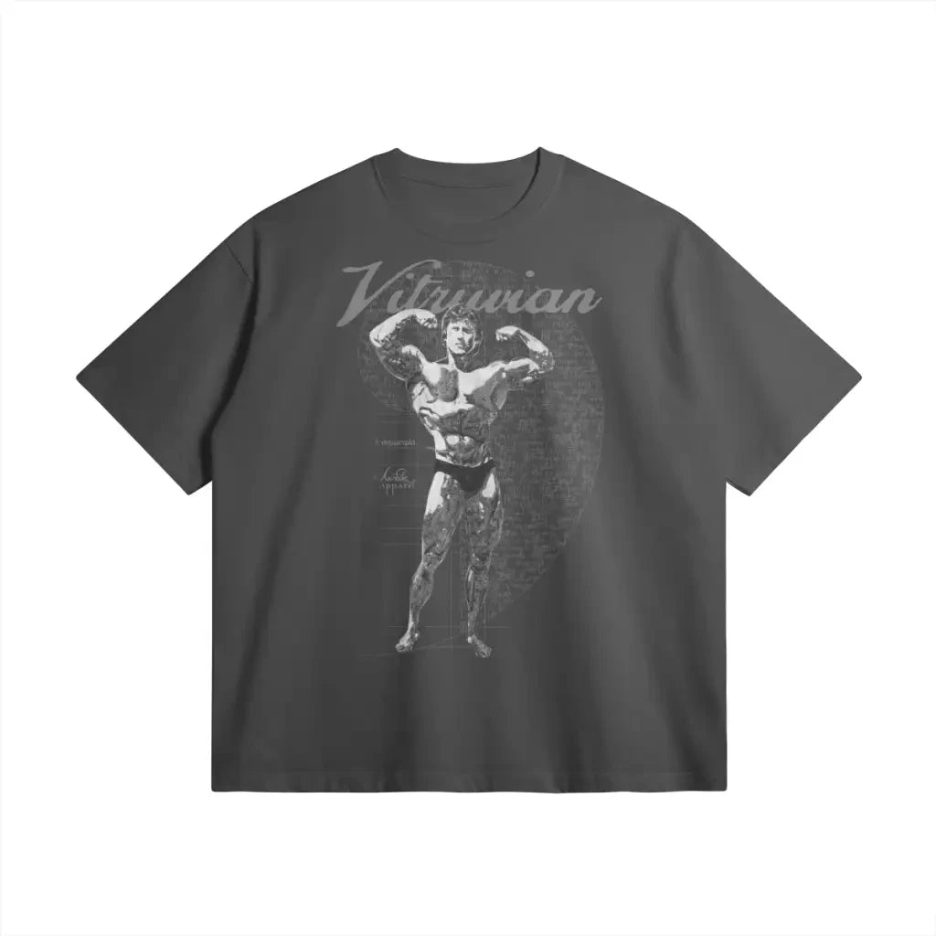 Vitruvian | Oversized Heavyweight T - shirt - Carbon Gray / Xs