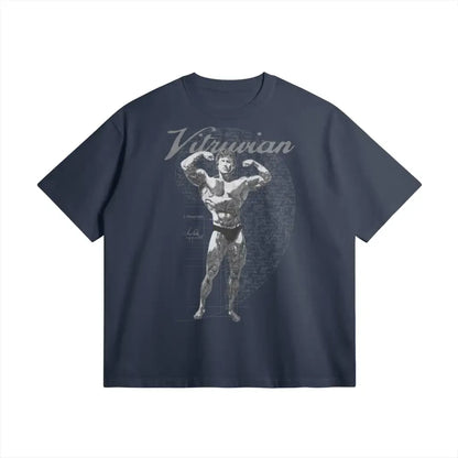 Vitruvian | Oversized Heavyweight T-shirt - Regal Blue / Xs