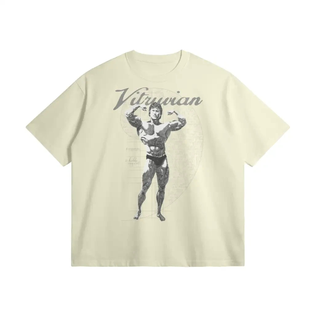 Vitruvian | Oversized Heavyweight T-shirt - White Rock / Xs