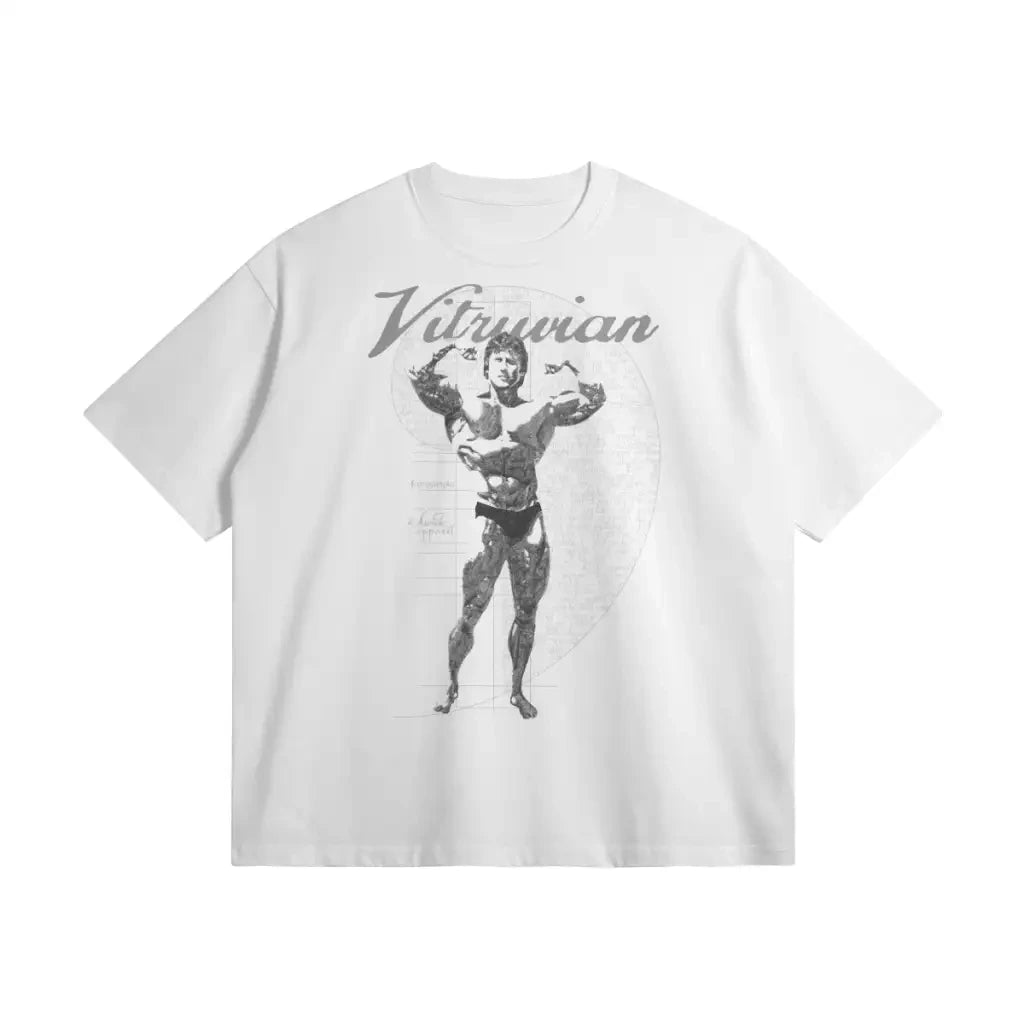 Vitruvian | Oversized Heavyweight T-shirt - White / Xs
