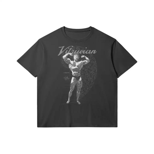 Vitruvian | Slim Fit Heavyweight T-shirt - Black / Xs