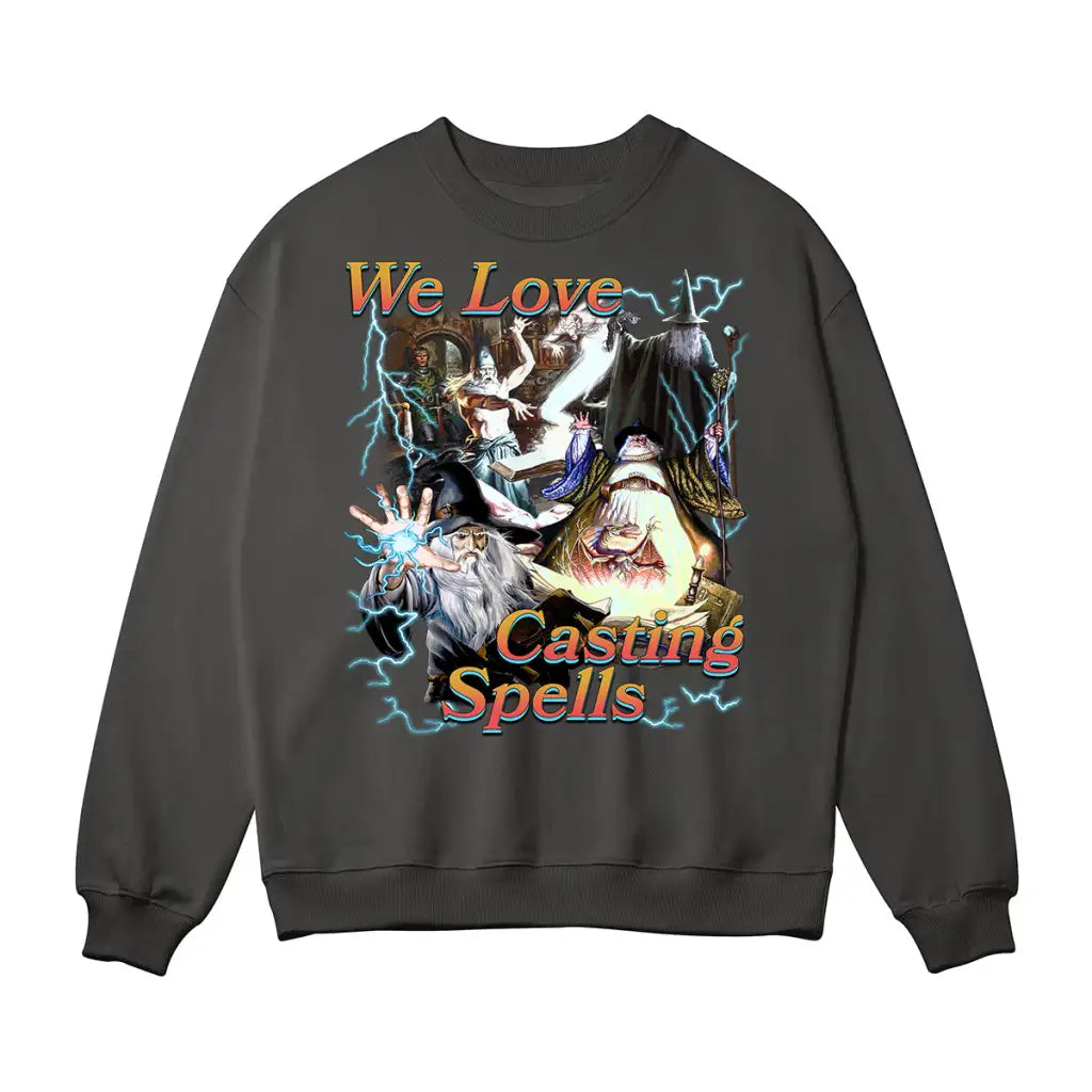 We Love Casting Spells Pump Cover - Charcoal Gray / s