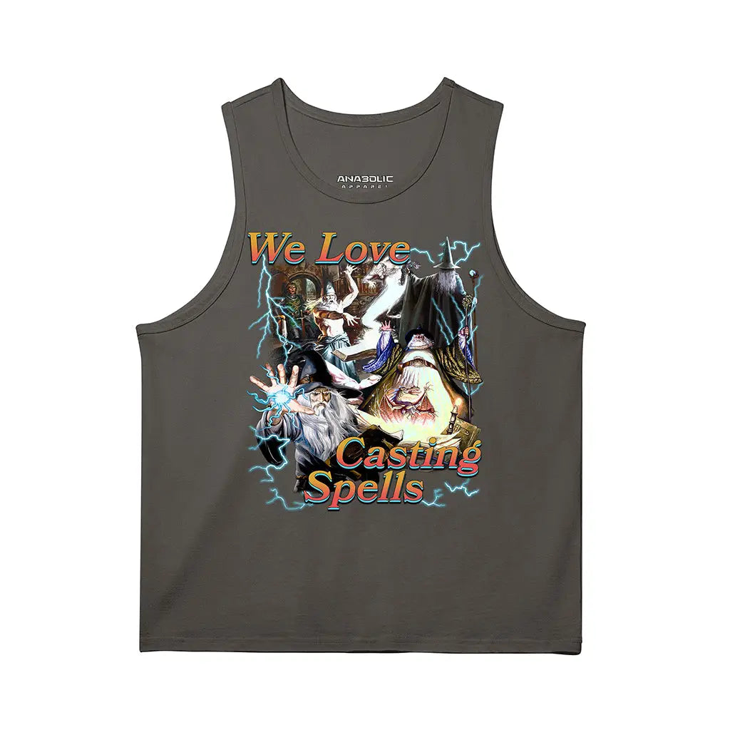 We Love Casting Spells | Tank Top - Charcoal Grey / s