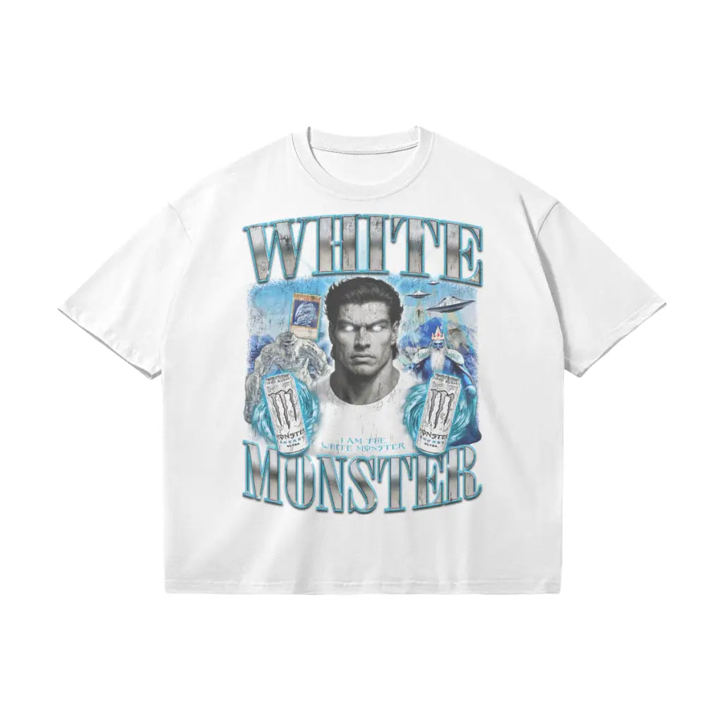 White Monster | Oversized T-shirt - m