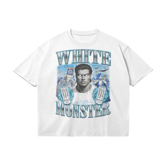 White Monster | Oversized T-shirt - m