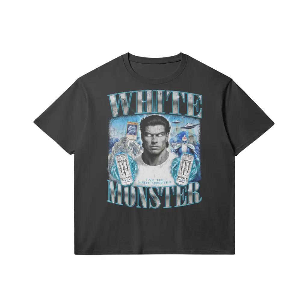 White Monster | Slim Fit Heavyweight T-shirt - Black / Xs